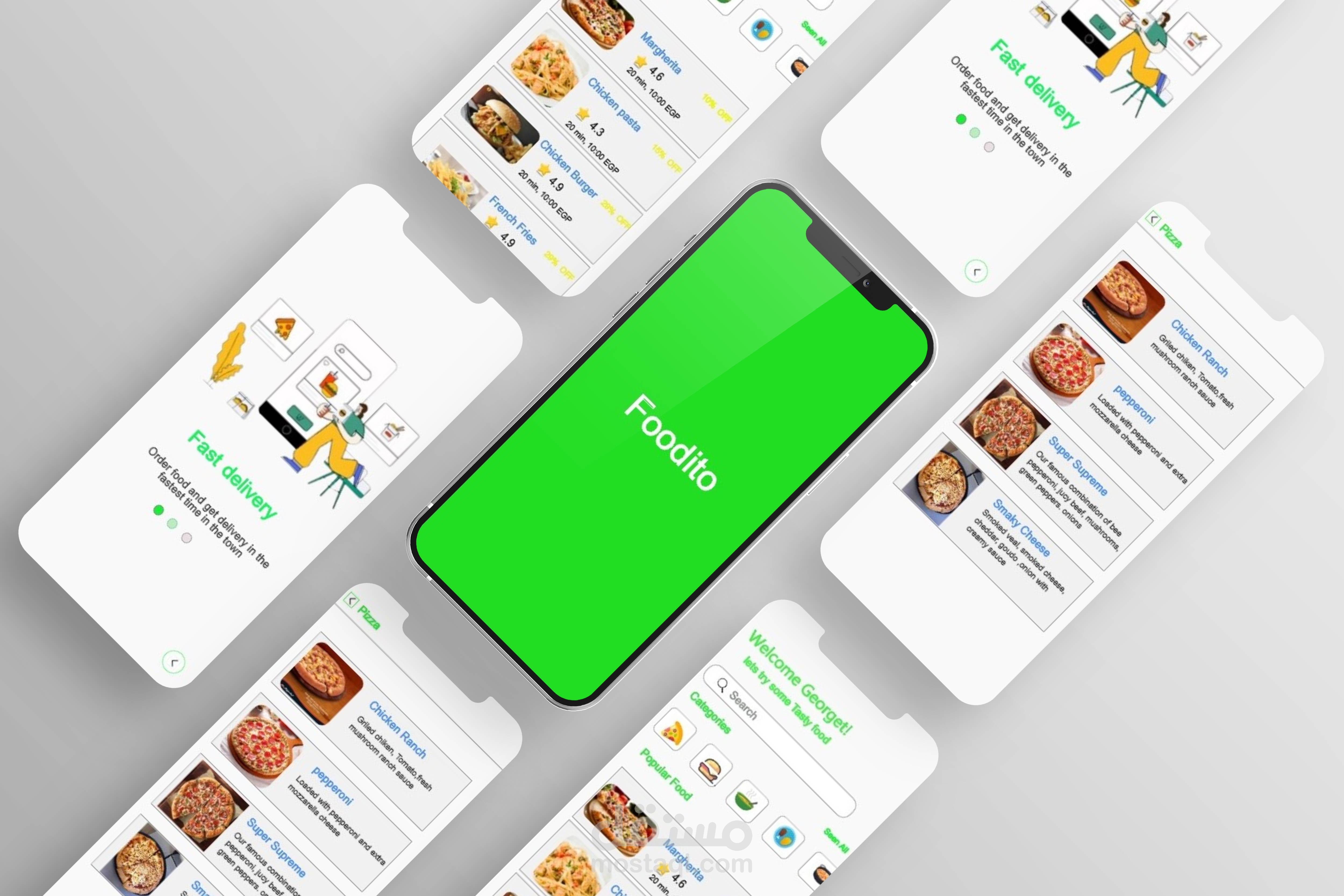 تصميم تطبيق Foodito