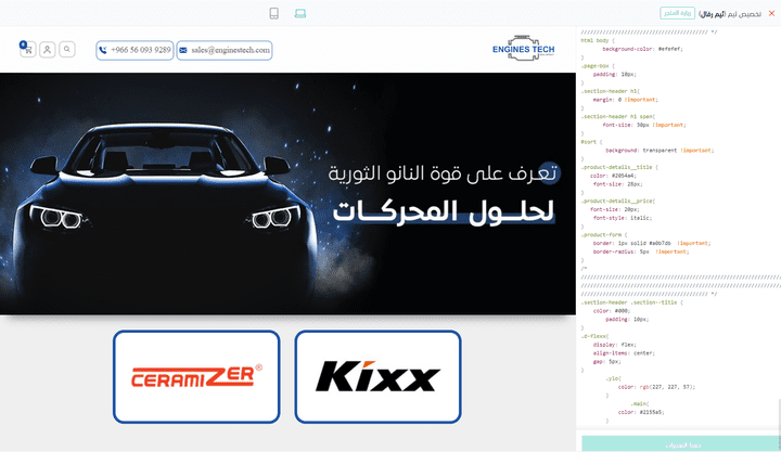 EngineStechStore تصميم متجر سلة css / js