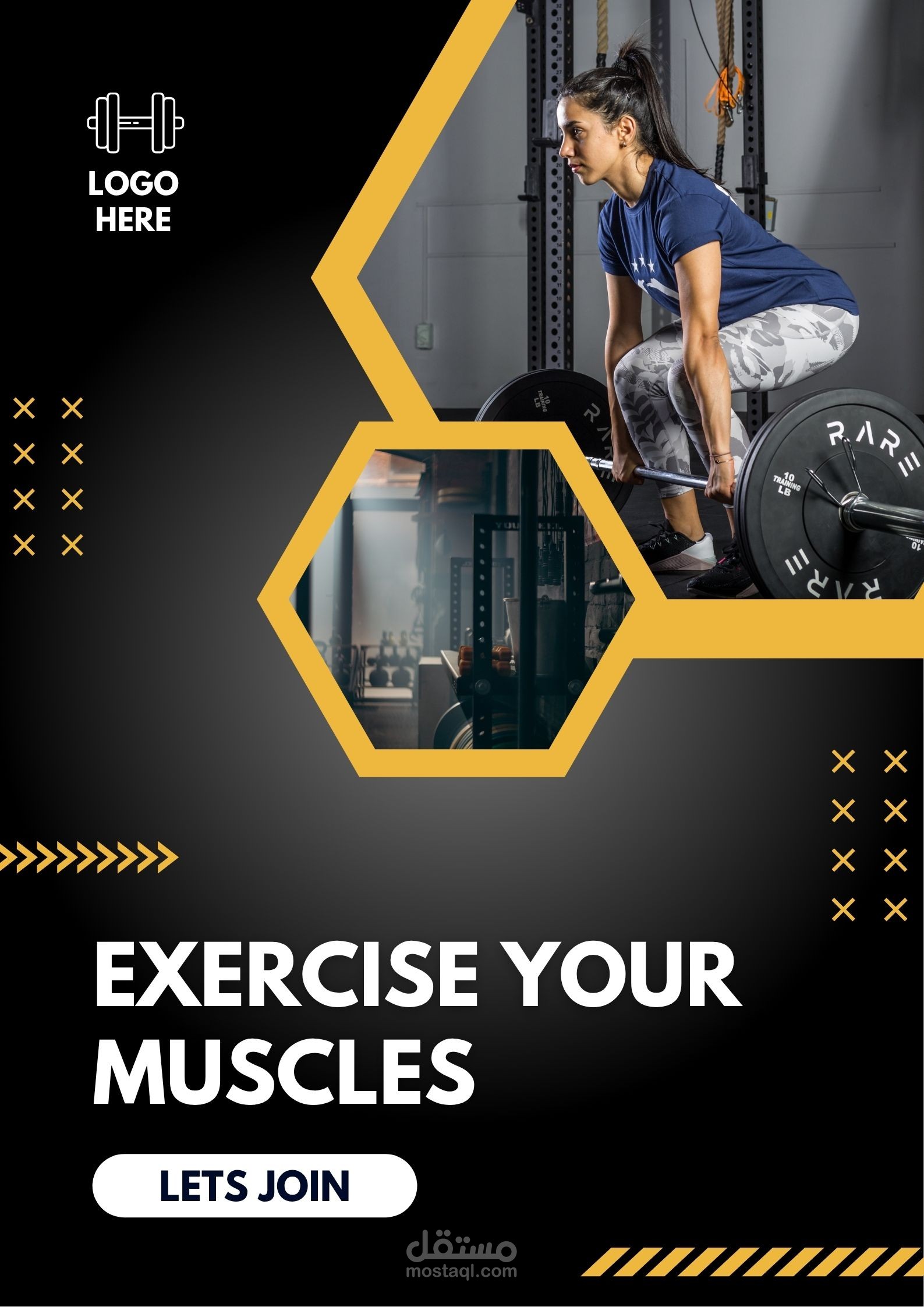 Gym Center Promo Poster