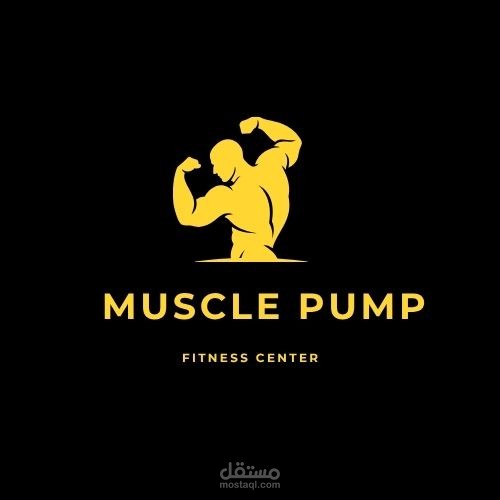 Bodybuilder Fitn  Club Logo