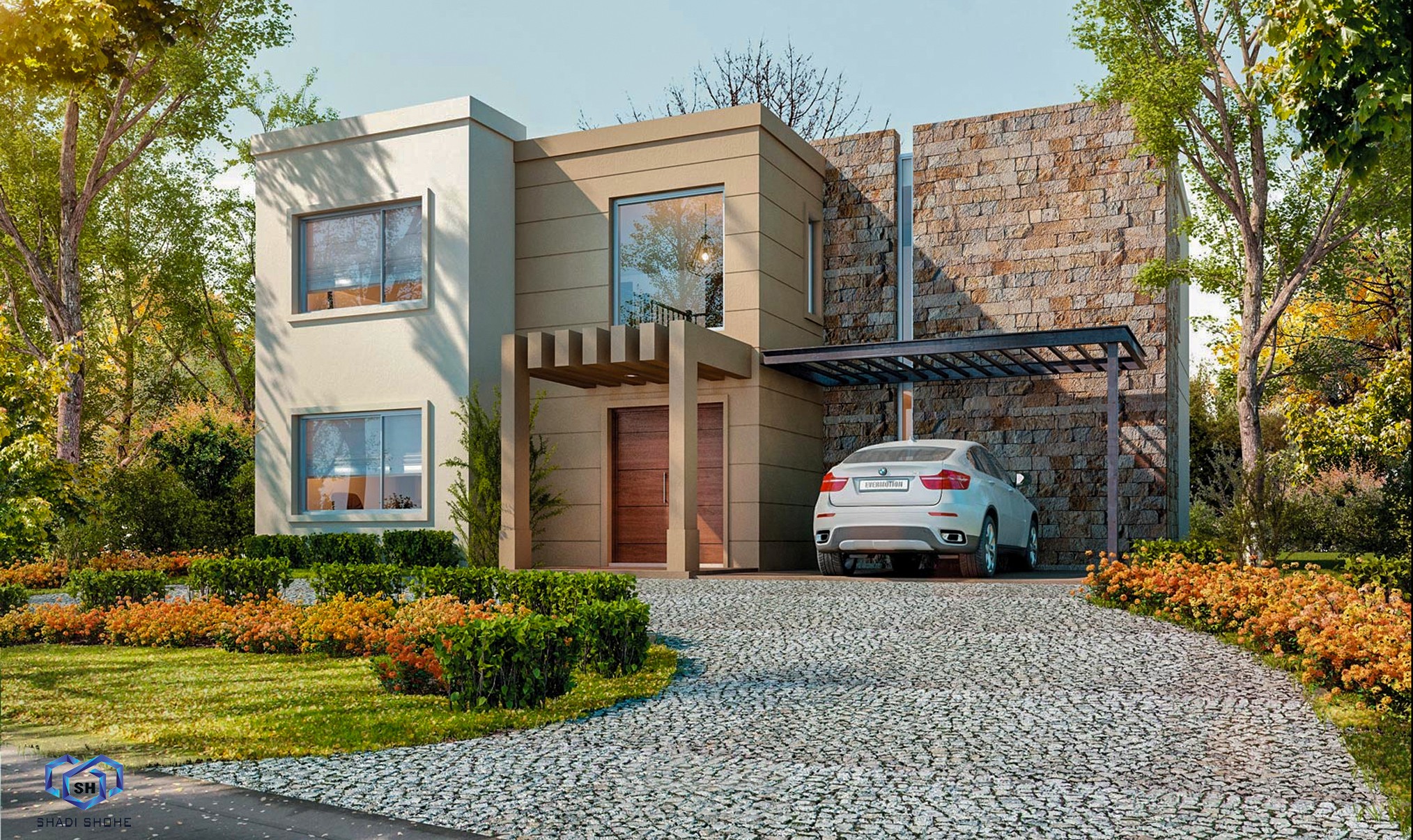 Villa exterior design