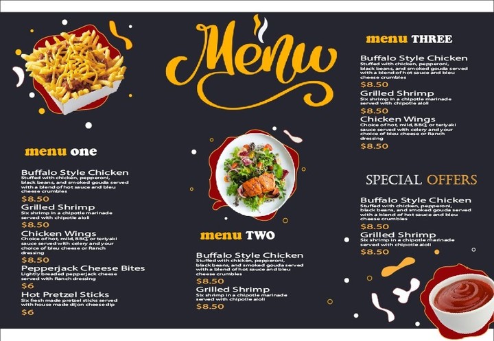 Menu design