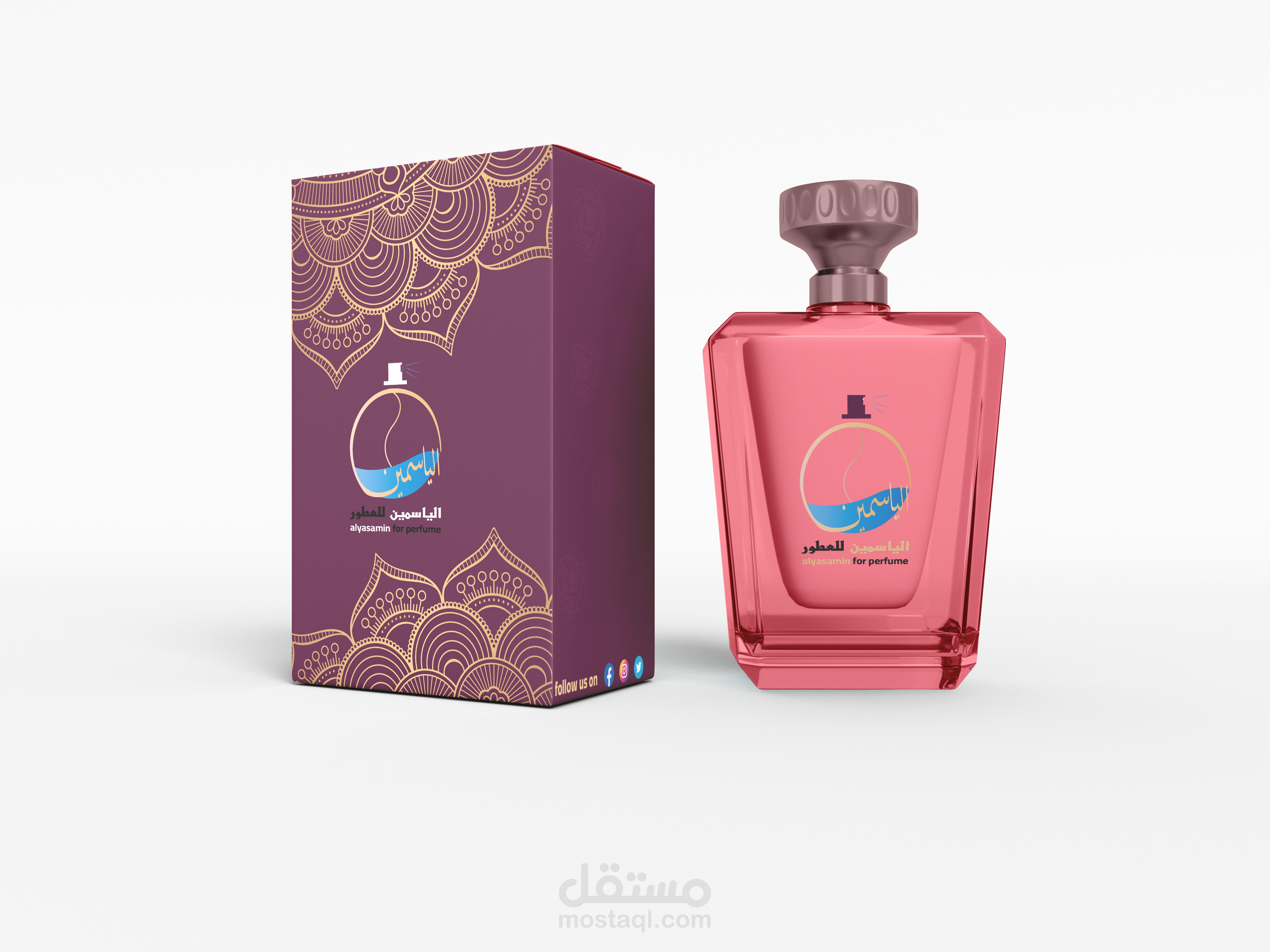 تصميم باكيج(كارتونة) لشركة عطور