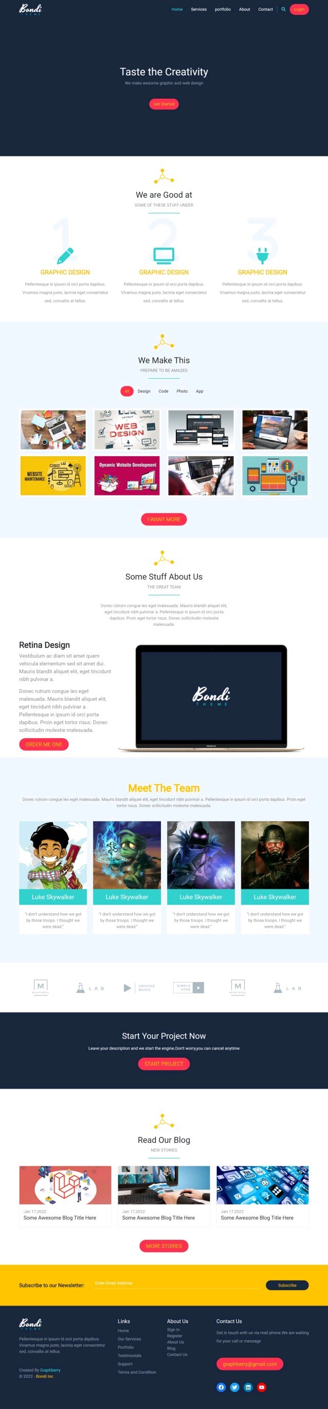 Bondi website