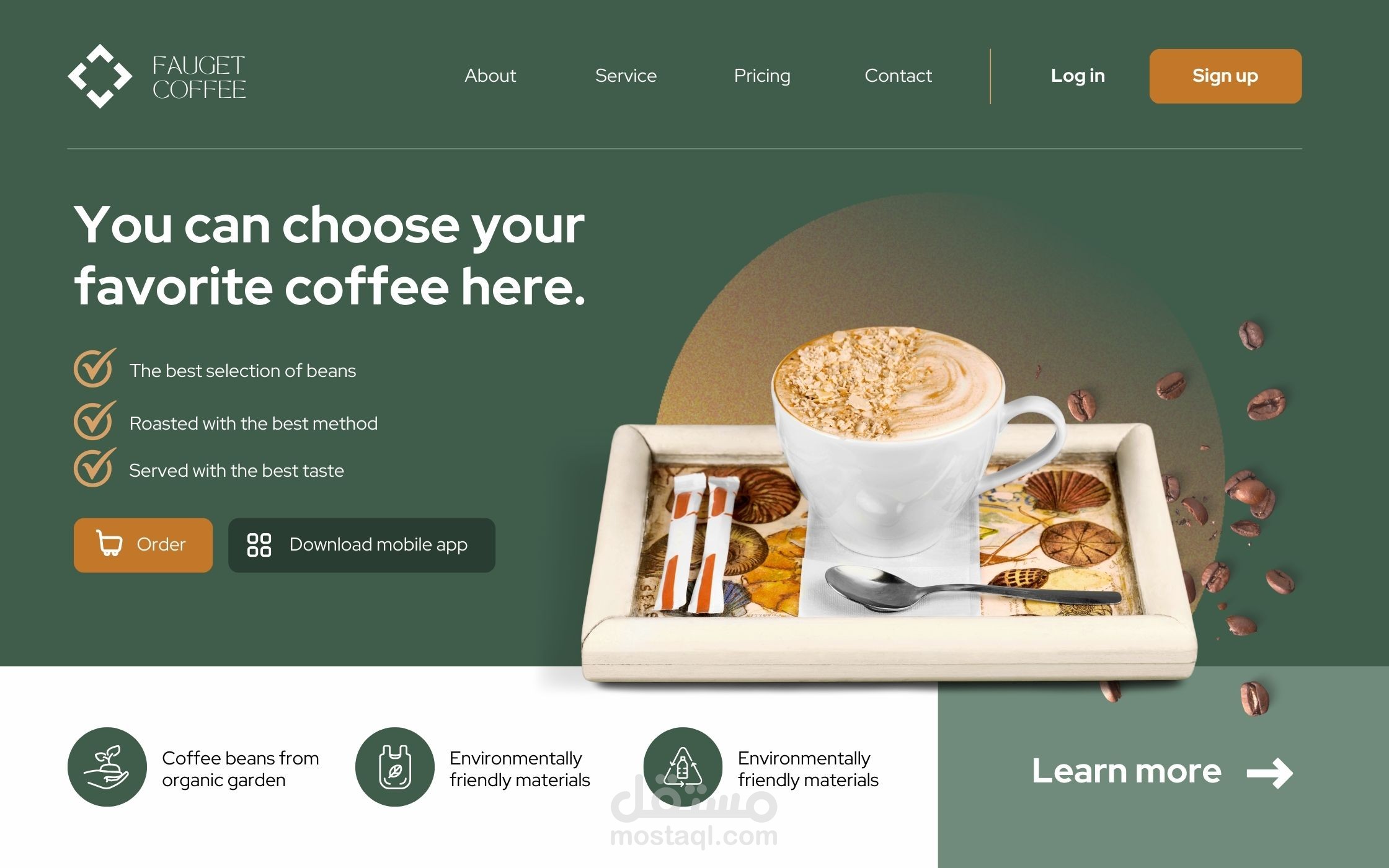 عمل صفحات هبوط احترافية landing pages design