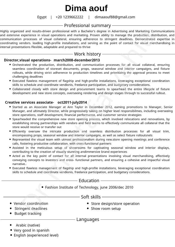 Cv بنظام ats تقييمه +90