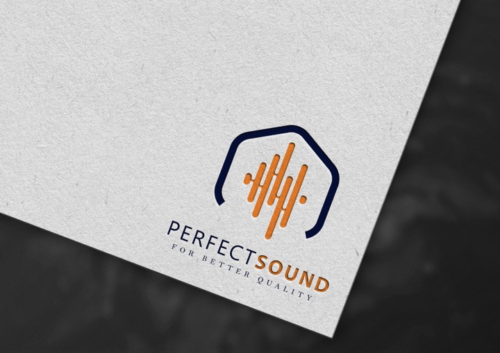 شعار شركة الصوتيات perfect sound