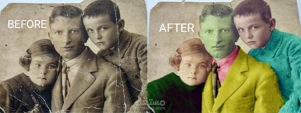 Image restoration and coloring