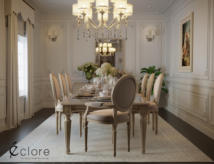 Classic dining room غرفة طعام كلاسيك