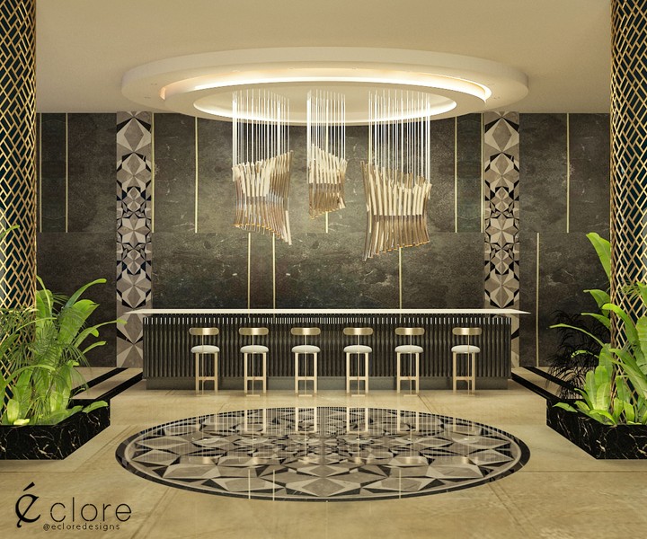 Art deco coffee shop