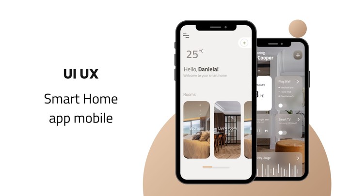 Smart home app mobile design