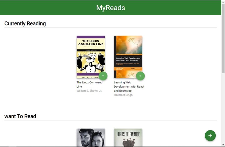 My Reads App project