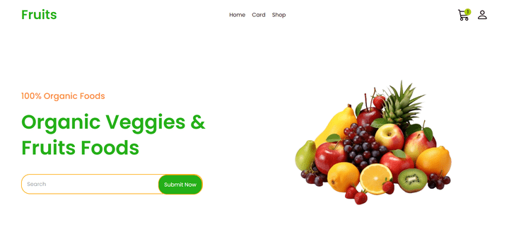 موقع إلكتروني لبيع الخضر و الفواكه