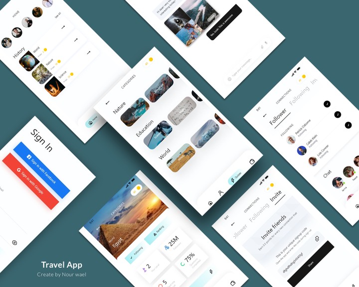 Travel UI app