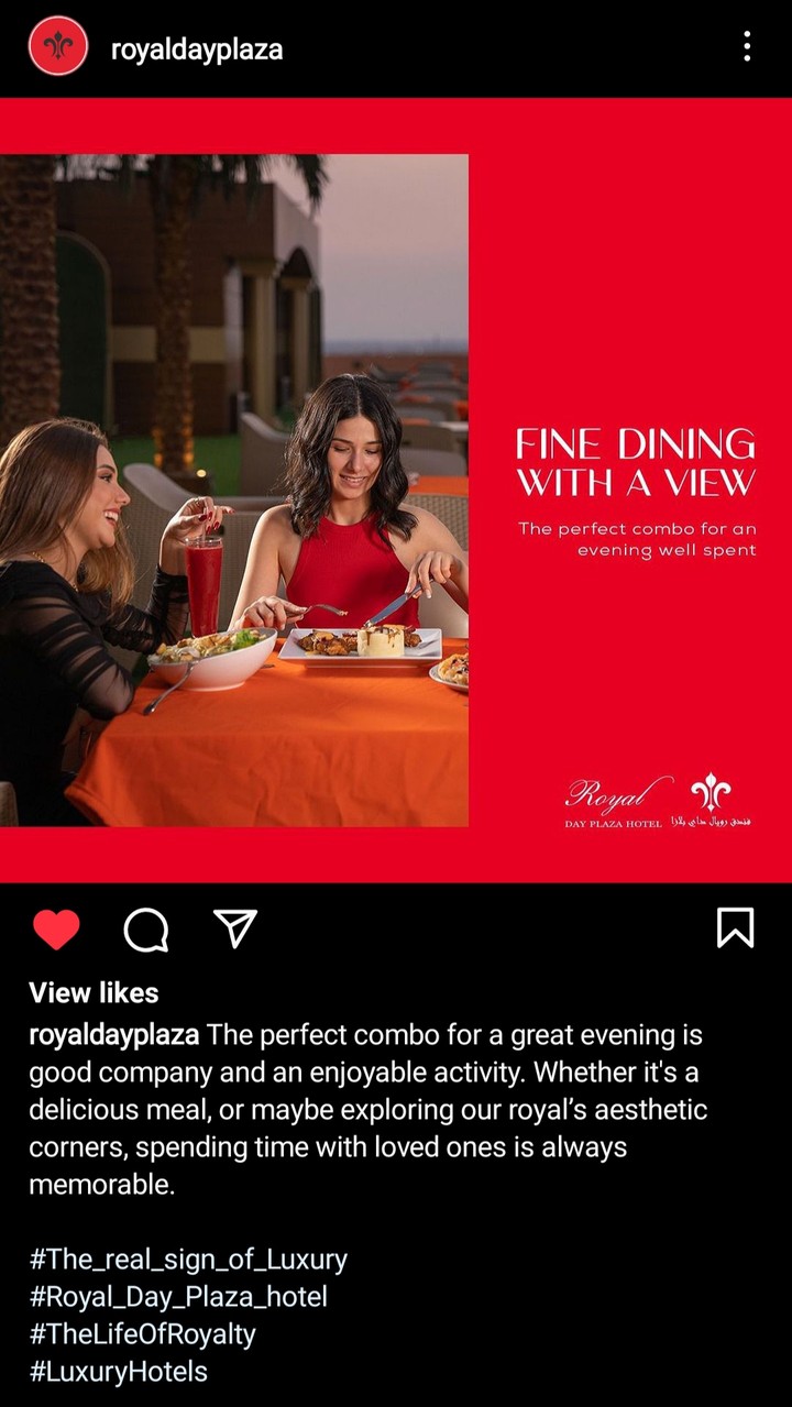 My content work with Royal plaza