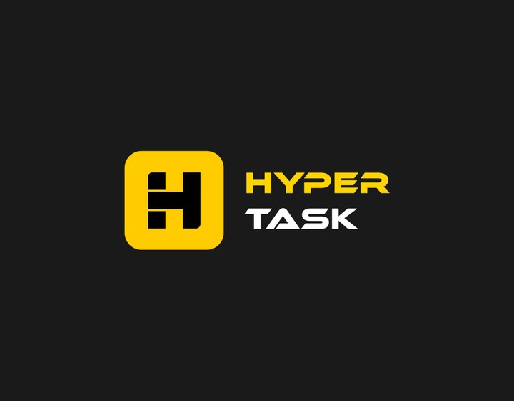 Hyper task app logo design
