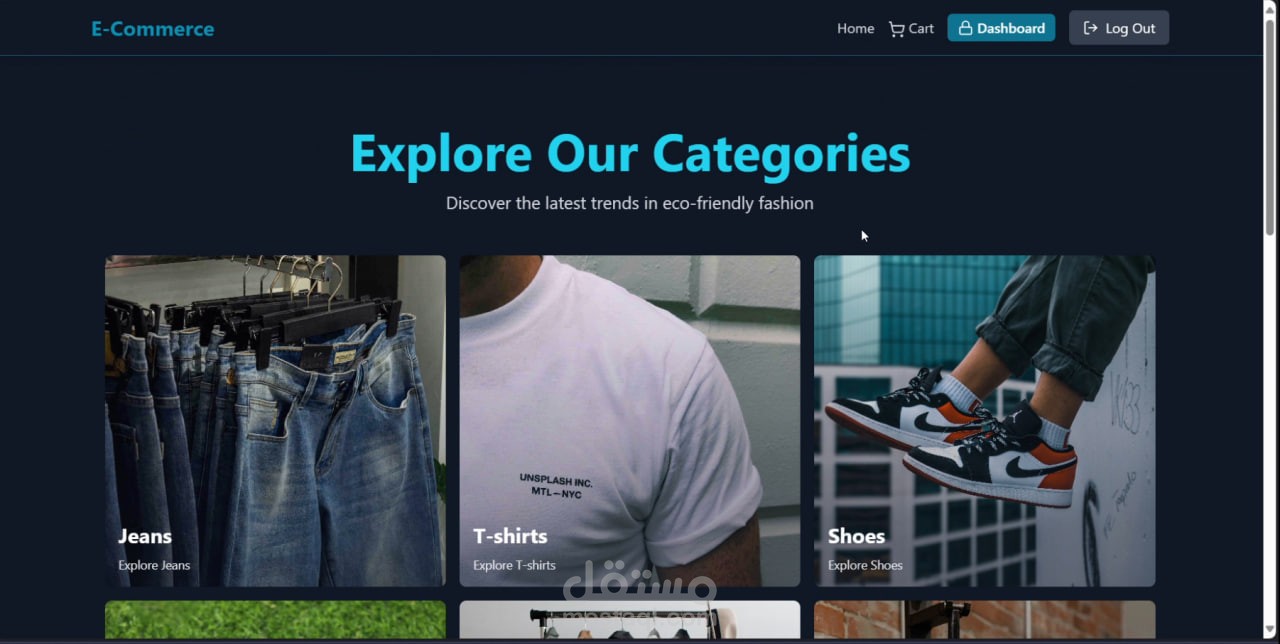 E-Commerce website + Admin Dashboard