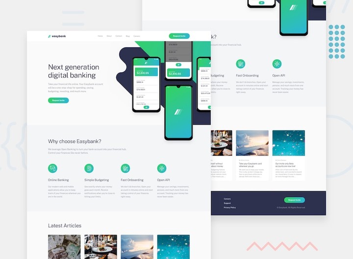 easybank landing page master