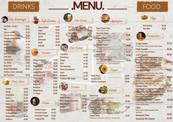 Restaurant Menu