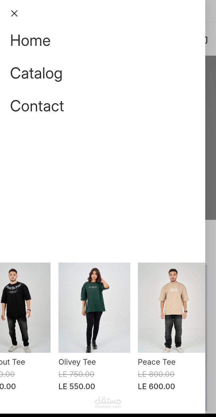 Clothes brand website (Shopify)