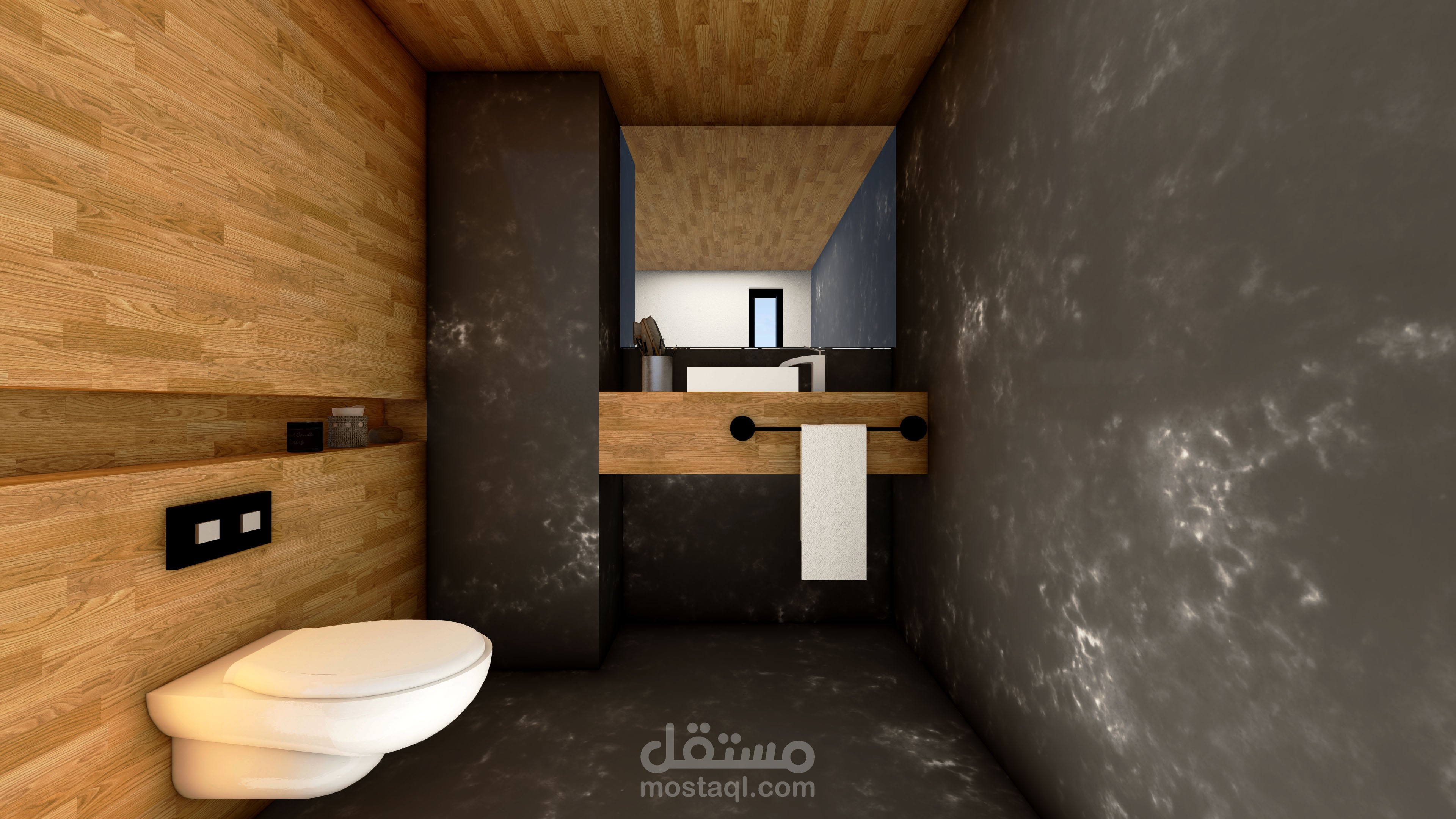 تصميم دوره مياه على الطراز المعماري الحديث