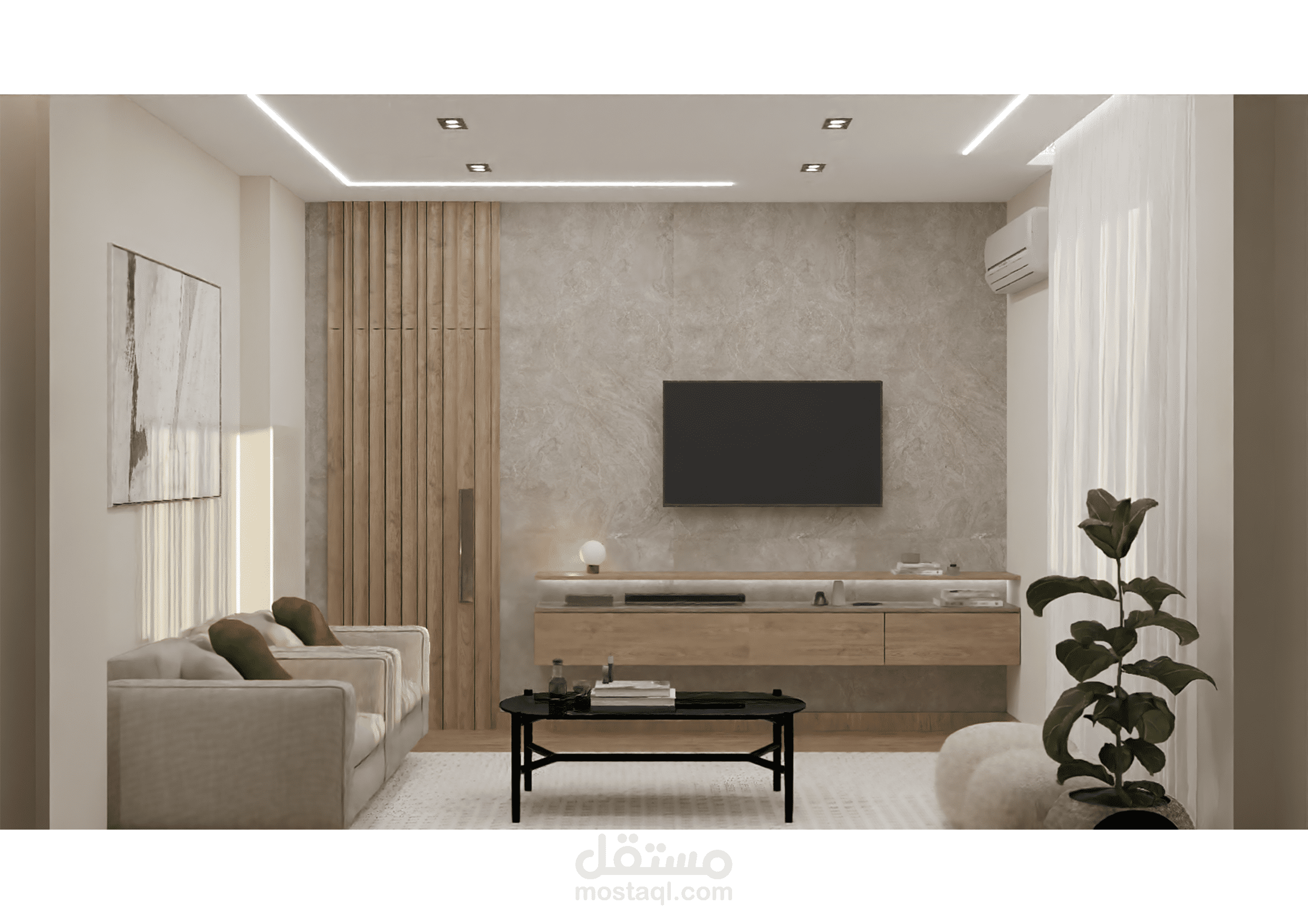 Modern Apartment Interior Design - working with Maqam Design House Company