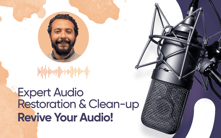 You will get Expert Audio Restoration & Clean-up