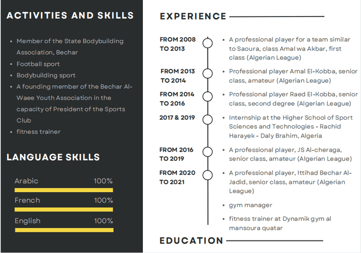 modern cv