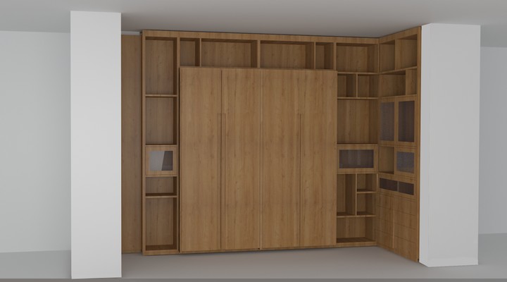 3D model clothes cabinet