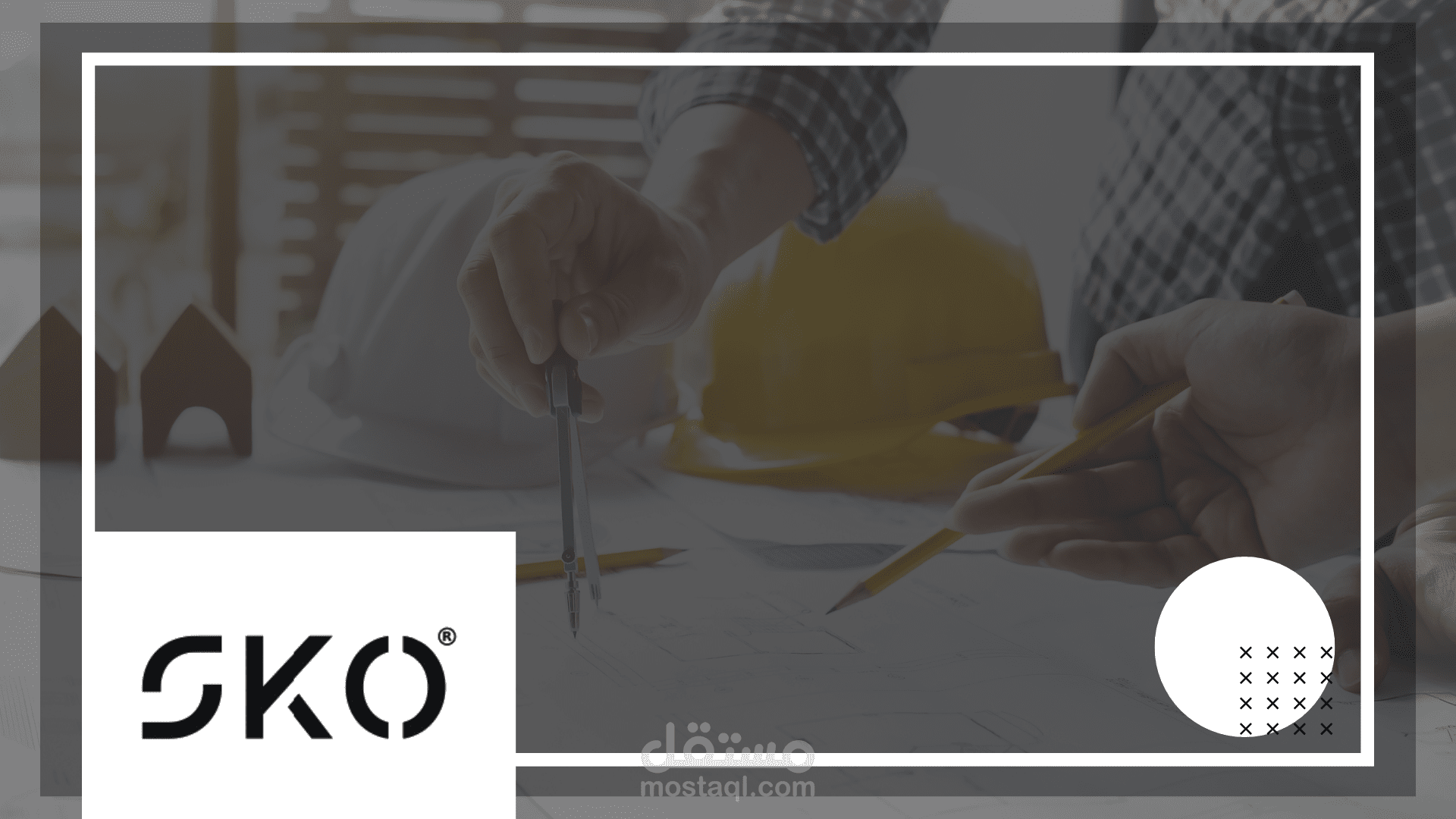 تصميم بروفايل وبوستات ومنشورات وكتابة محتوى لشركة مقاولات