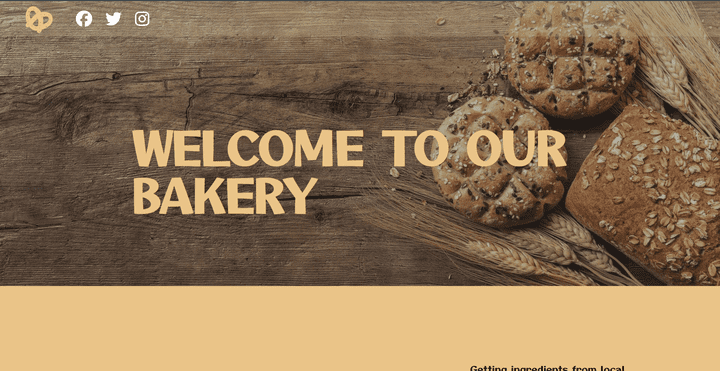 Bakery - Responsive Website