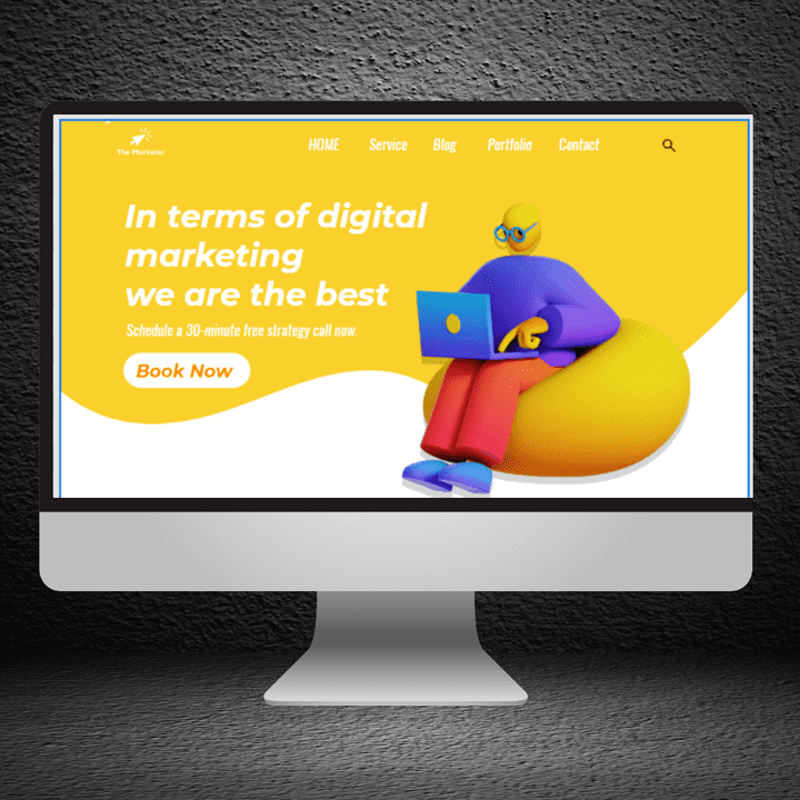 تصميم  موقع  باللغة الانجليزية Website Digital Marketing