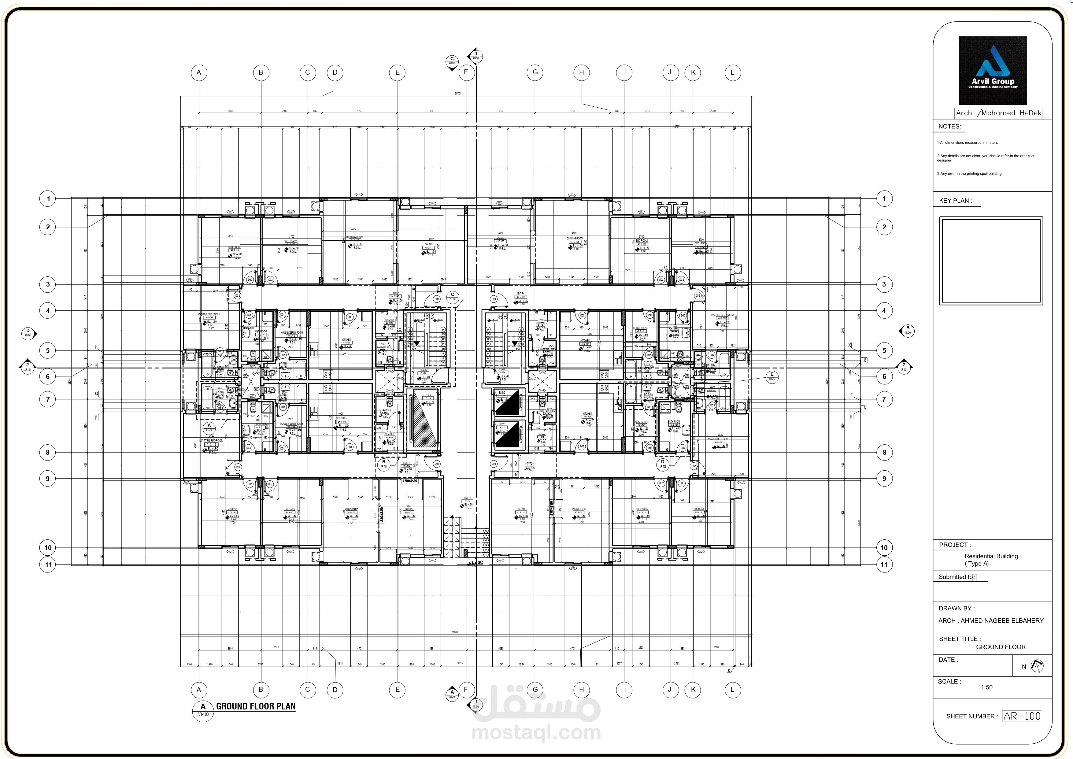 working drawing (Residential Building)