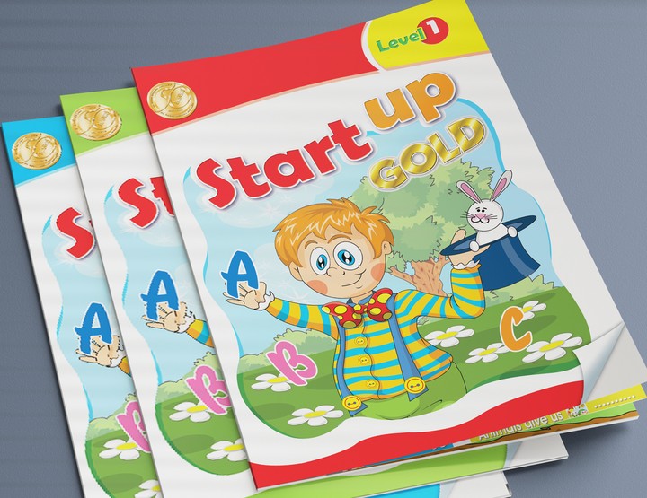 ( كتب روضة ) رسم وتصميم واخراج كتاب Start up لمرحلة رياض الأطفال