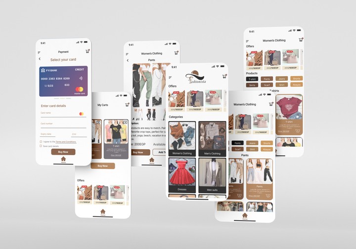 UI\UX Mobile Application for Clothes
