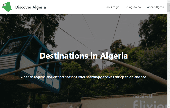 Discover Algeria Website