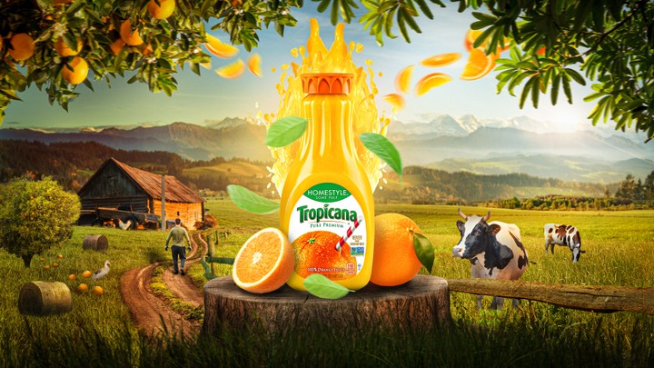 orange juice photo manipulation