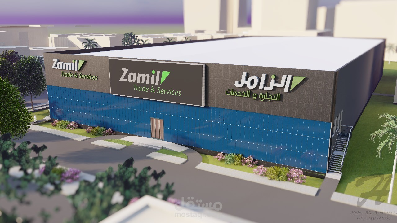 تصميم واجهه مصنع | مستقل