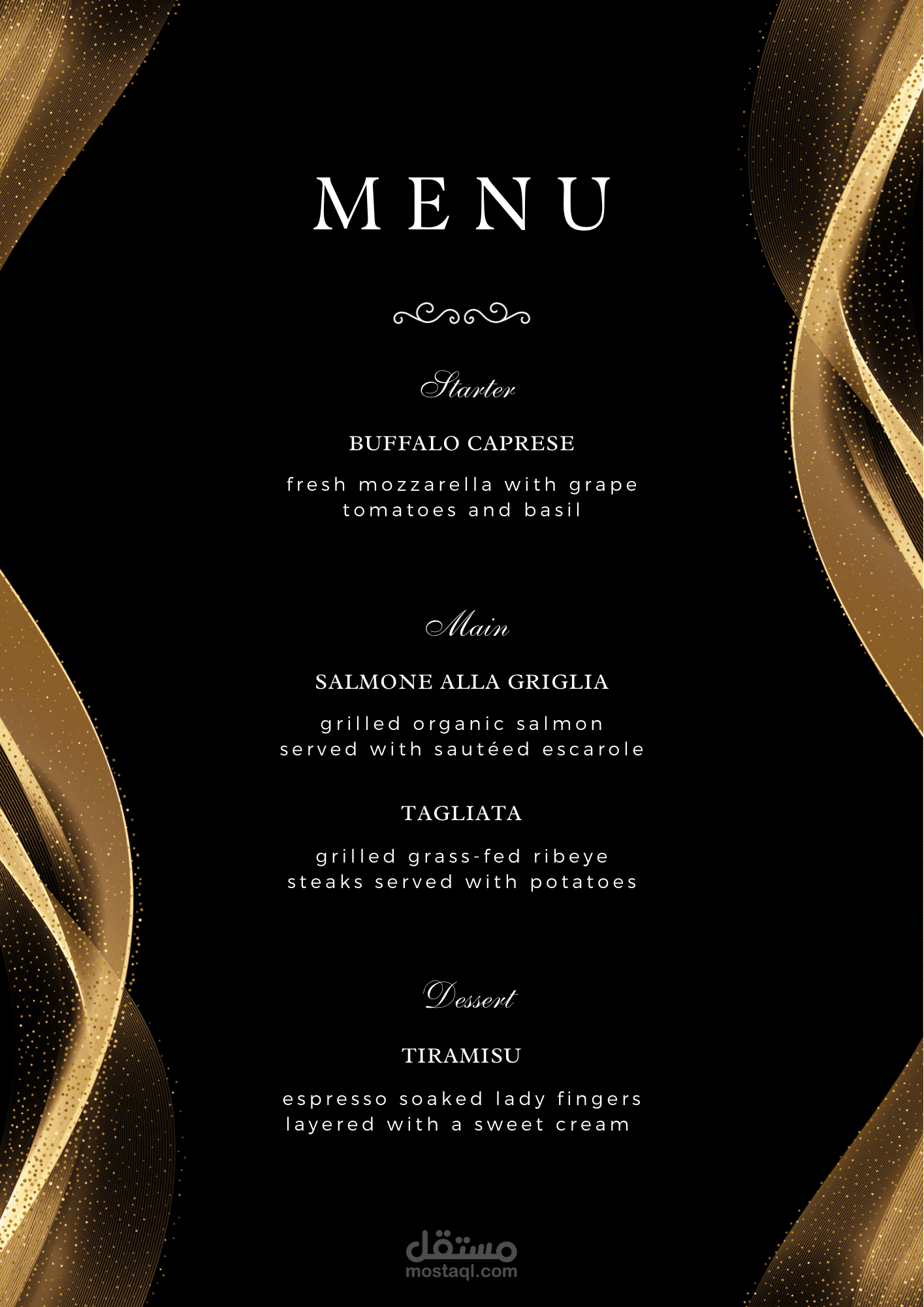 تصميم menu مينيو