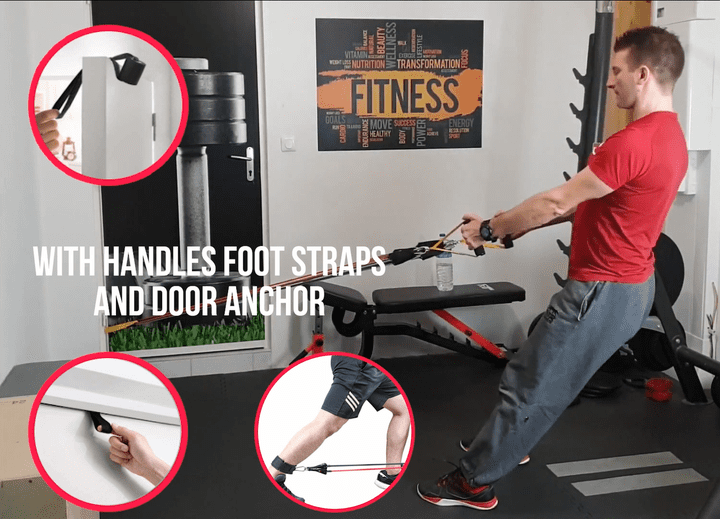 RESISTANCE BANDS WITH HANDLES PROMO VIDEO