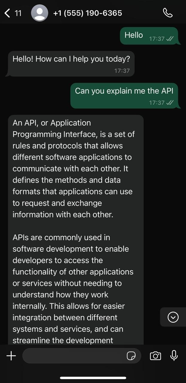 AI-Powered WhatsApp Chatbot – Smart Customer Engagement