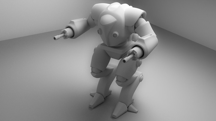 3D Modeling fighter robot