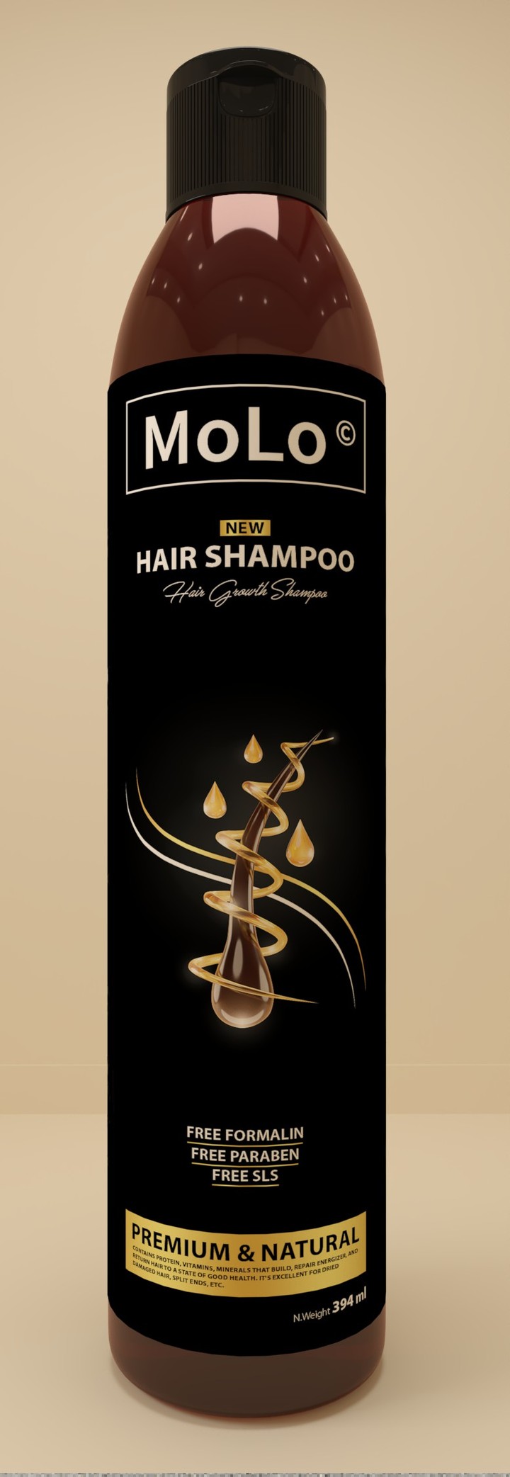 3d package design (Hair shampoo Bottle)