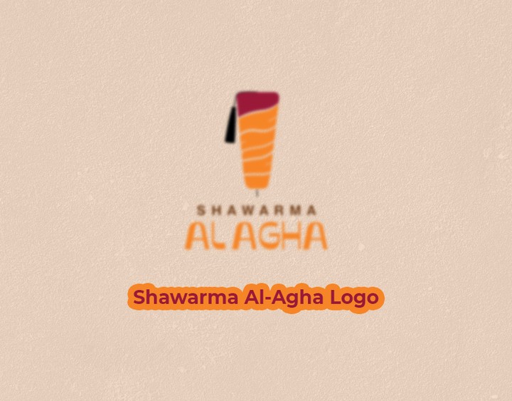 Shawarma Al-Agha logo design