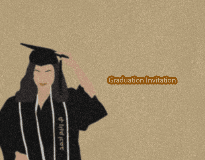 post+vedio+animation)Graduation Invetation)