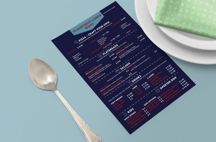 تصميم منيو مطعم restaurant menu design