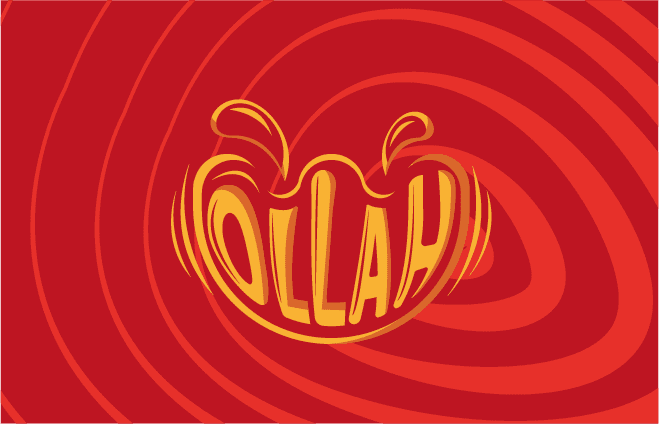 Ollah | Logo and brand identity fast food restaurant 2