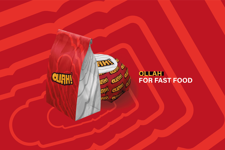 Ollah | Logo and brand identity fast food restaurant 1