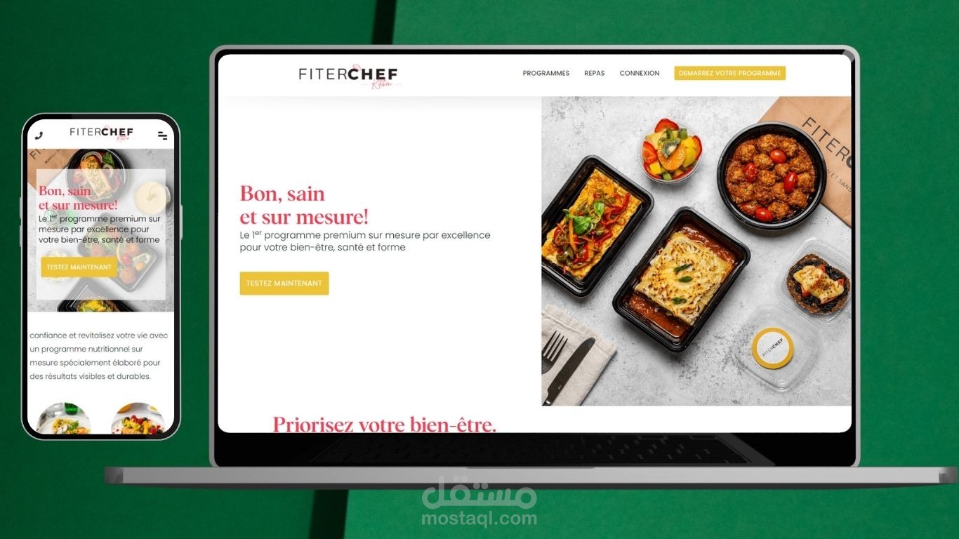 FiterChef.ma منصة رقمية مغربية متخصصة في تقديم خدمات الطهي الصحي