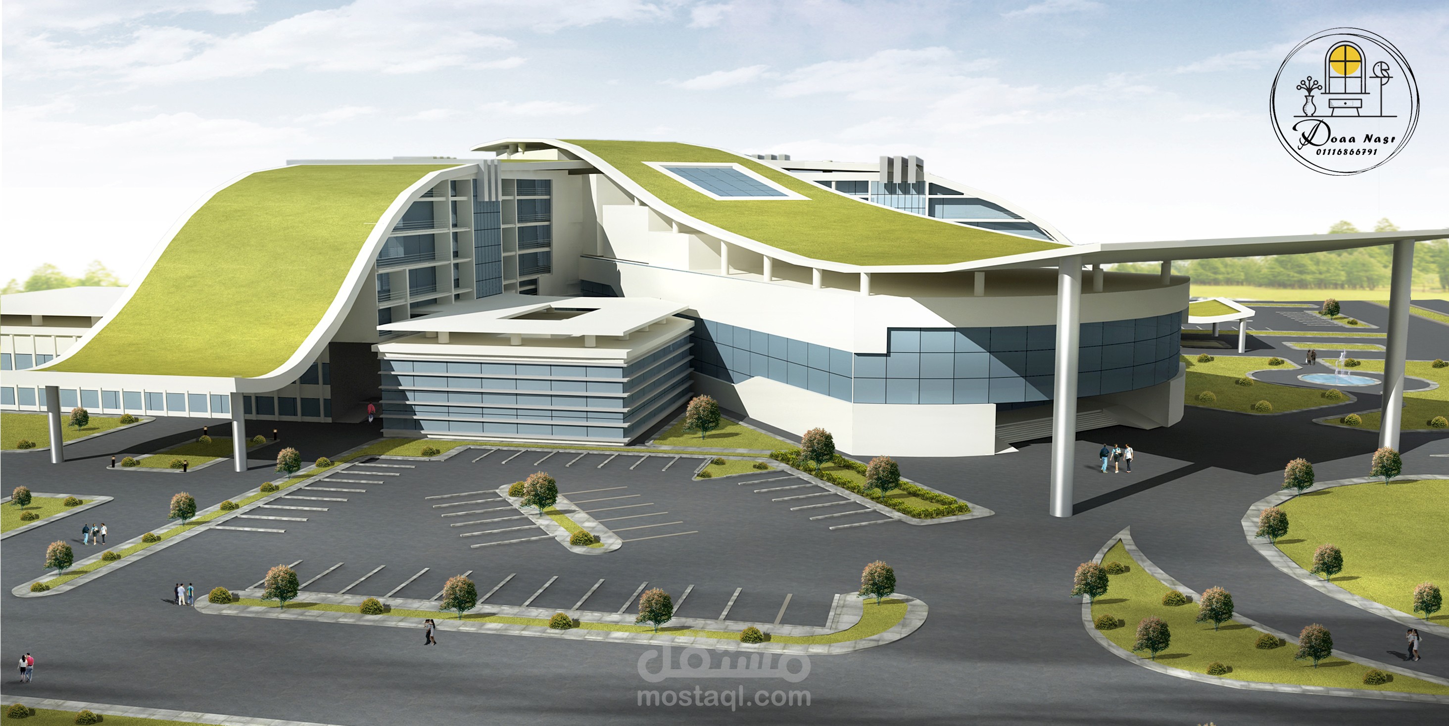 Design 3d of a general hospital